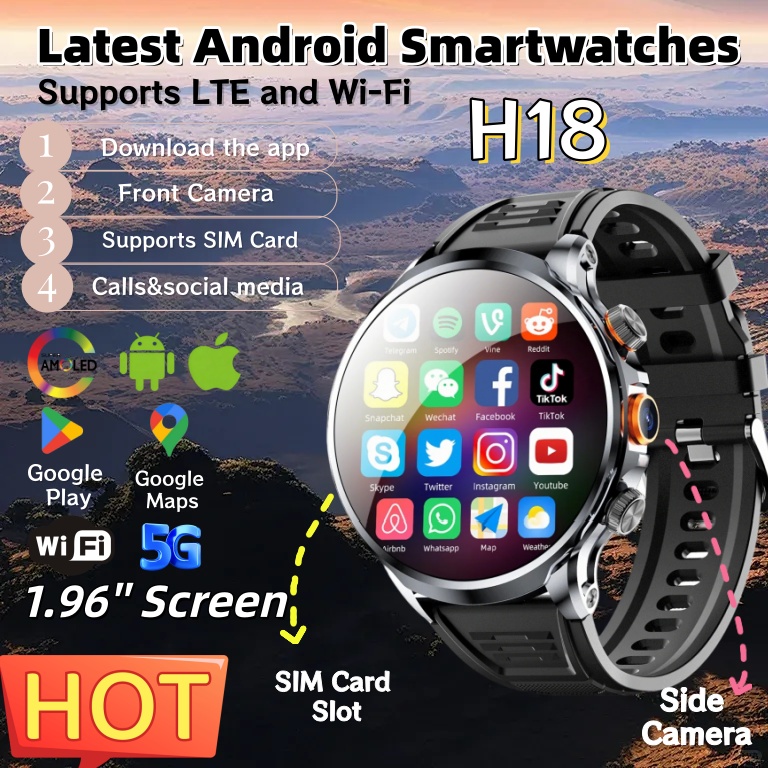 Seaweed Snack - NEW 4G Android H18 Smart Watch