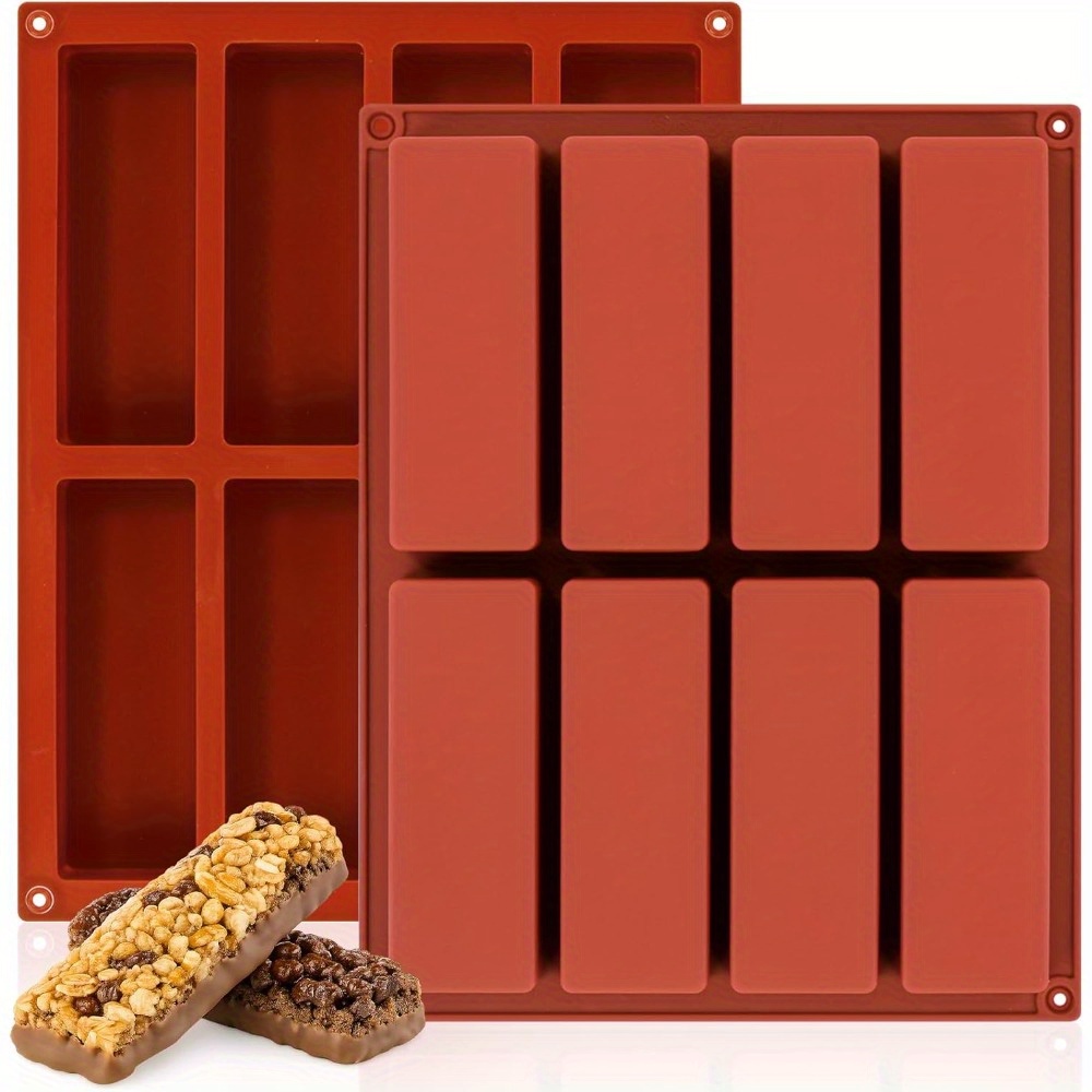 1pc 8-Cavity Silicone Granola  - Protein Bar 评论和价格