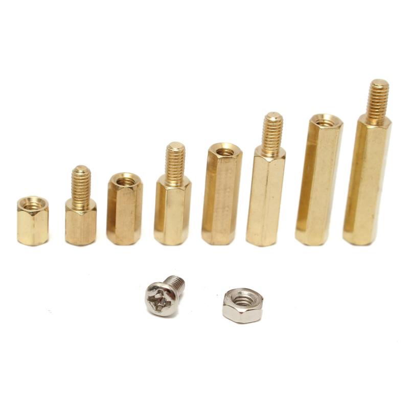 120pcs M3 Male Female Brass He - Nuts Mix 评论和价格
