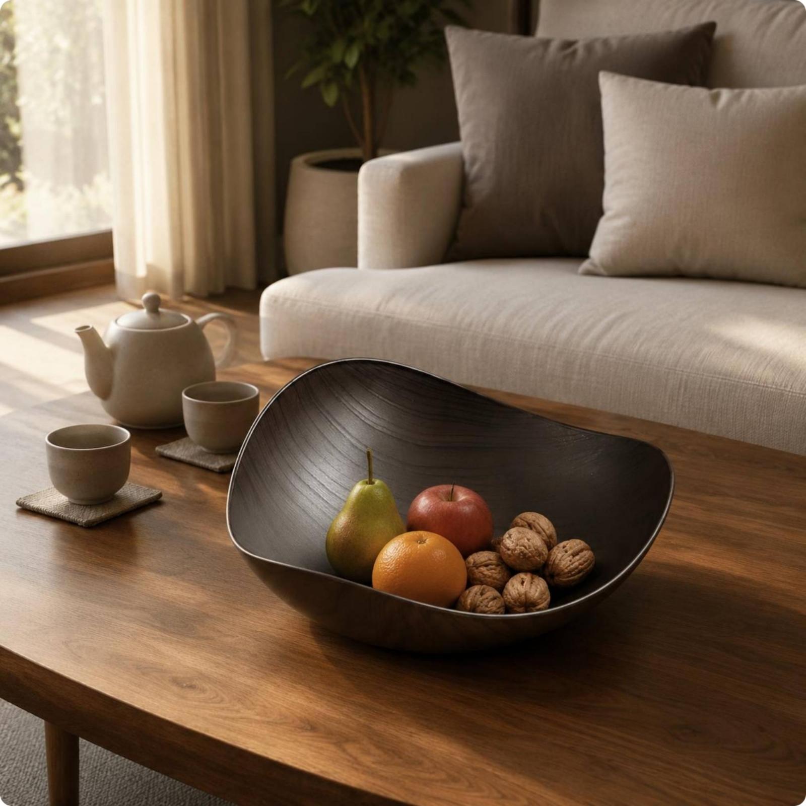 Wood Grain Plastic Fruit Platt - Dried Fruit 评论和价格