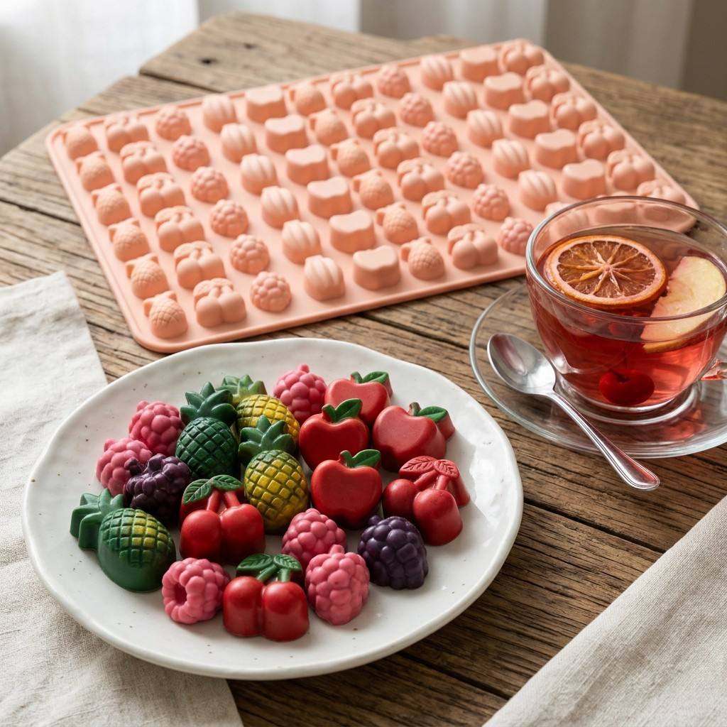 Gummy Fruit Molds, BPA Free Fo - Gummy Candy 评论和价格