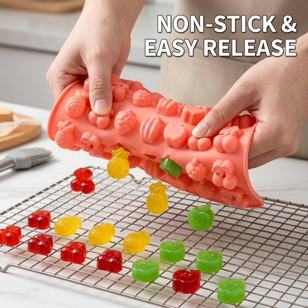 Gummy Fruit Molds, BPA Free Fo - Gummy Candy 评论和价格