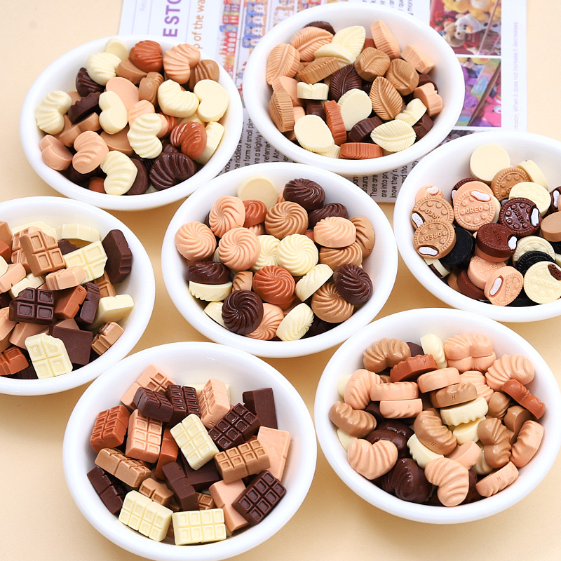 30Pcs New Cute Resin Cartoon S - Chocolate Snack 评论和价格