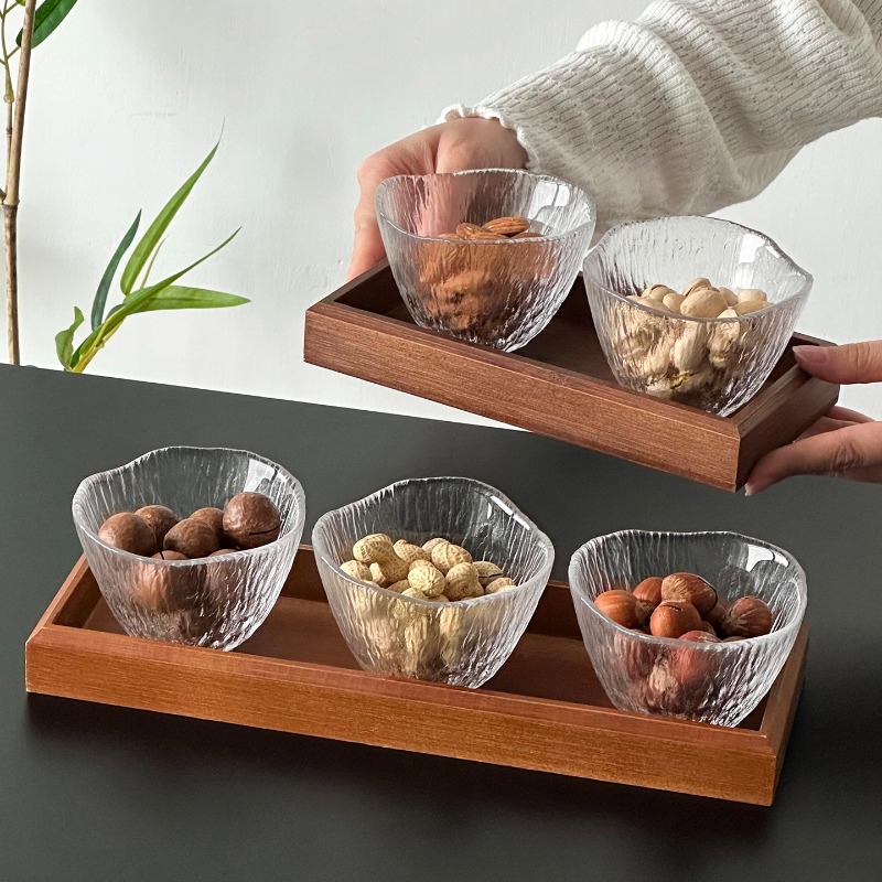 Clear Glass Cups Divided Nut T - Dried Fruit 评论和价格