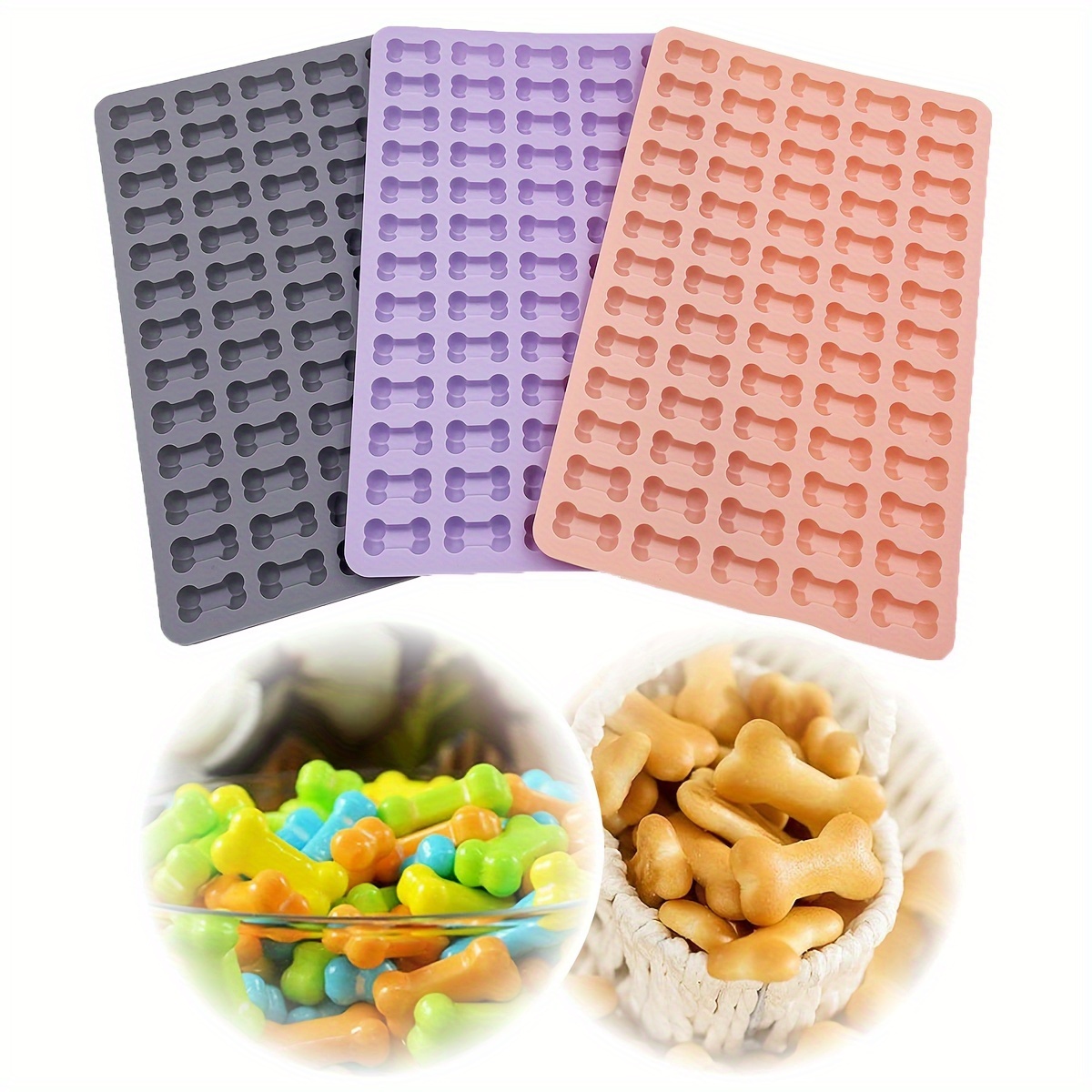 1pcs Mini Bone Biscuit Mold Pi - Chocolate Snack 评论和价格