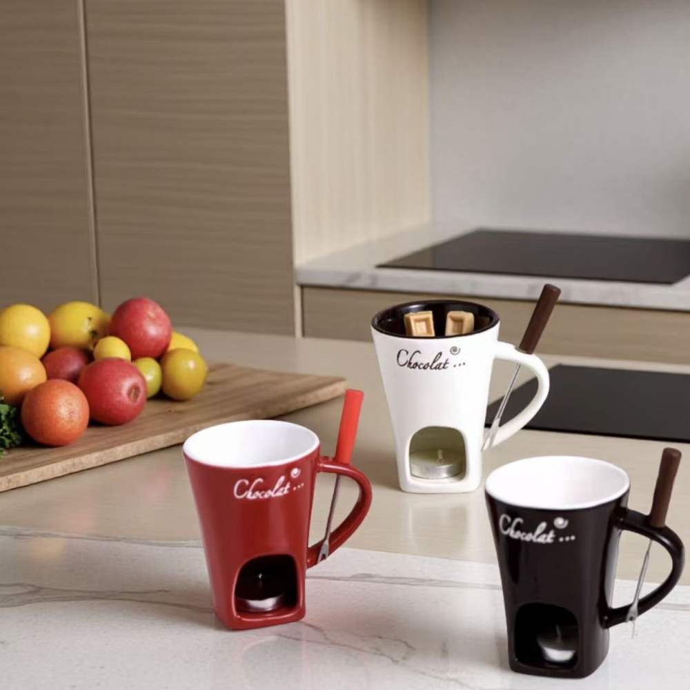 Ceramic Chocolate Fondue Mug C - Chocolate Snack 评论和价格
