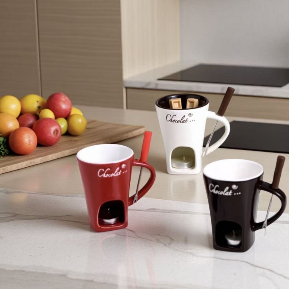 Ceramic Chocolate Fondue Mug C - Chocolate Snack 评论和价格