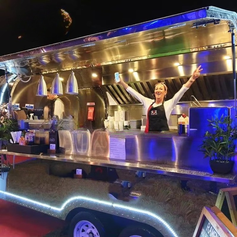 Food Truck Trailer Mobile Ice  - Popcorn 评论和价格