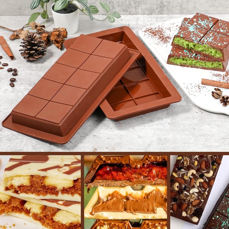 Chocolate Bar Molds Silicone B - Protein Bar 评论和价格