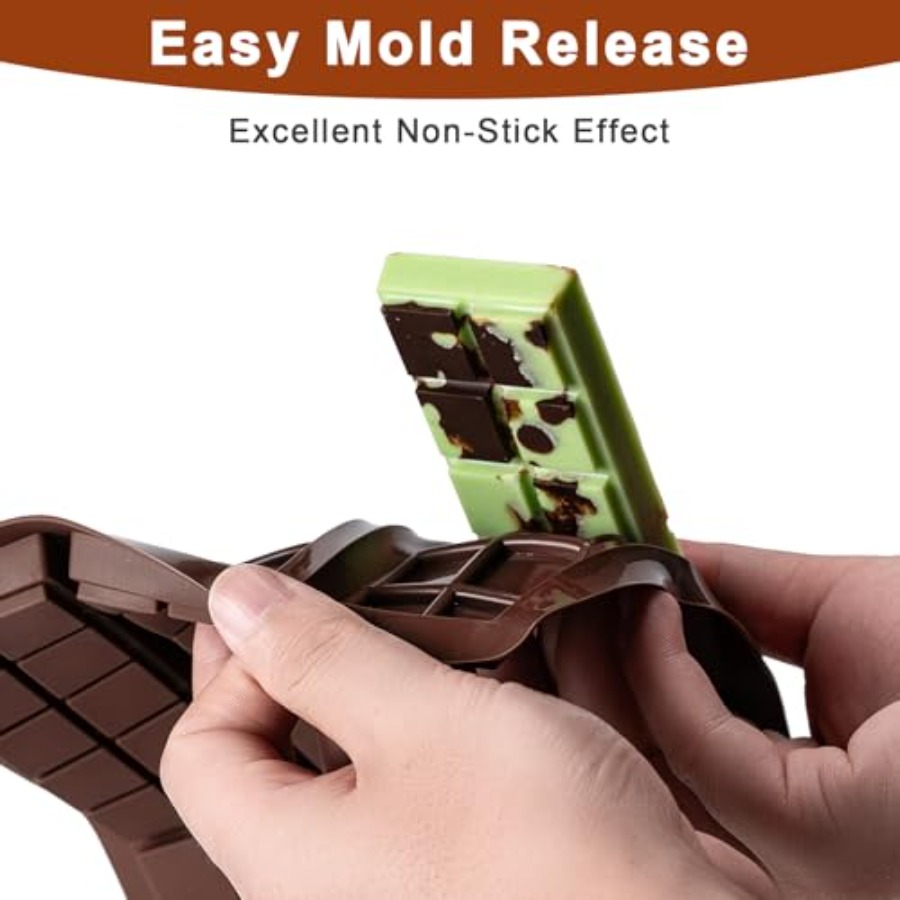 Chocolate Bar Mold Non-Stick C - Chocolate Snack 评论和价格