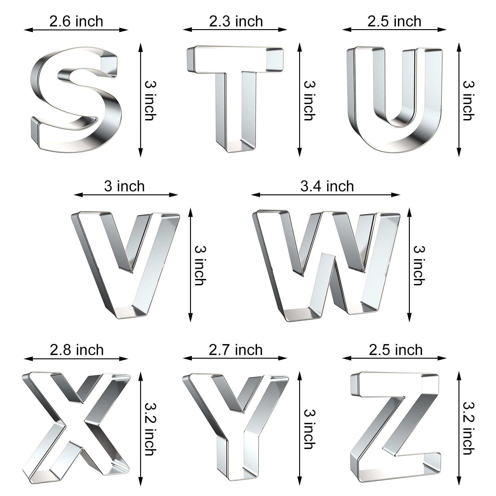 Letter Cookie Cutters Shapes - - Cookies Pack 评论和价格