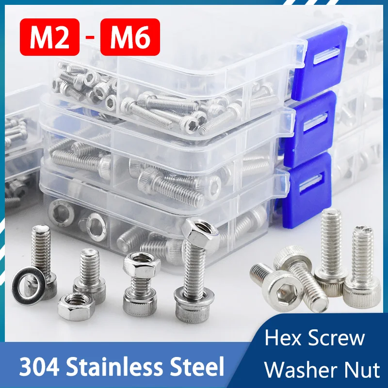 M2 M3 M4 M5 M6 304 Stainless S - Nuts Mix 评论和价格