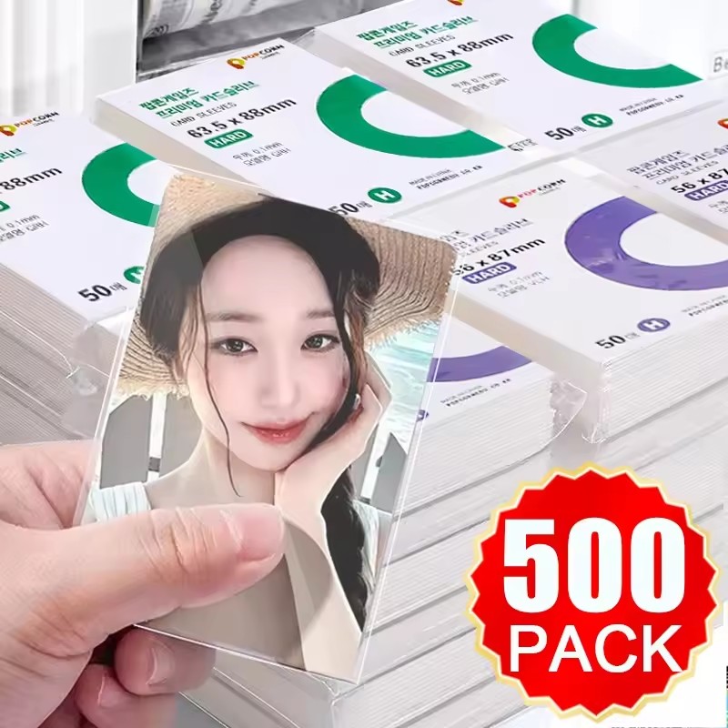 500Pcs Korea Card Sleeves HD T - Popcorn 评论和价格