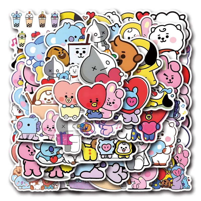 55/110PCS BT21 Chimmy Cooky ko - Cookies Pack 评论和价格