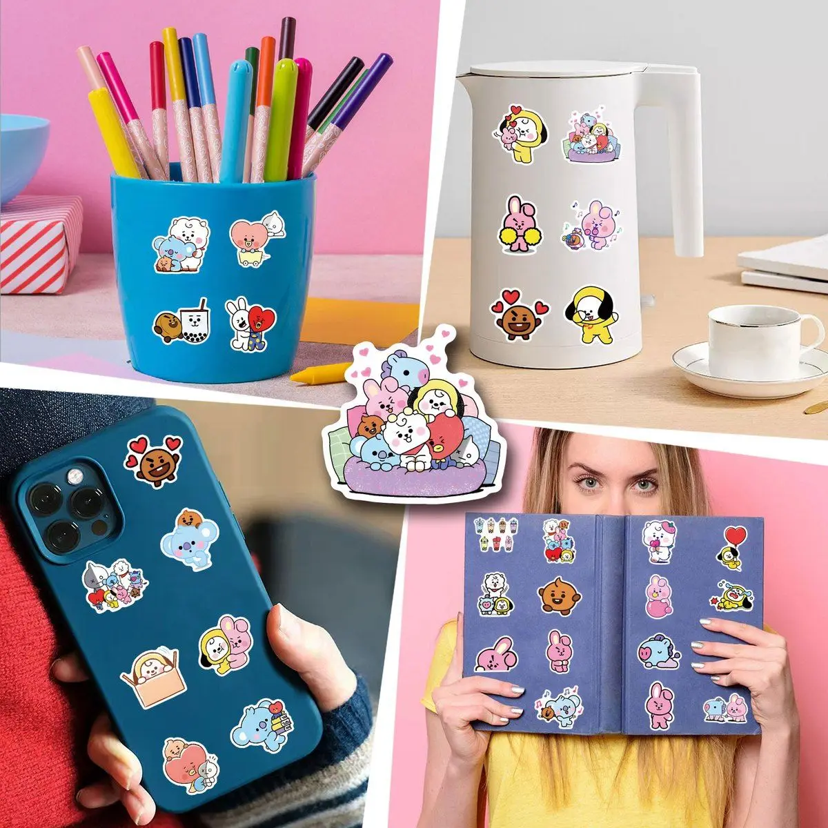 55/110PCS BT21 Chimmy Cooky ko - Cookies Pack 评论和价格